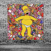 Плакат "Сімпсони, Simpsons", 60×60см, фото 3