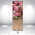 Наклейки на холодильник, квіти троянди, 180х60 см - Лицьова (В), з ламінуванням, фото 2