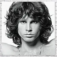 Картина на холсте "Джим Моррисон, The Doors, Jim Morrison", 30×30см