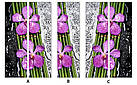 Вінілова наклейка на холодильник, квіти на бамбуку, 180х60 см - Лицьова (В), з ламінуванням, фото 6