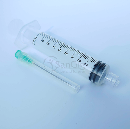 Шприц Luer Lock 10 мл Medicare (100 шт/уп), фото 1