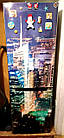 Наклейка на холодильник, нічне місто, 180х60 см - Лицьова (В), з ламінуванням, фото 3