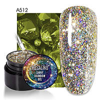 Гель-глітер Rosalind Glitter A512, 5 мл