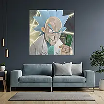 Плакат "Рік з Огірочком, Rick and Morty", 60×60см, фото 3