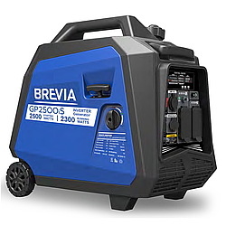 Генератор інверторний 2,3 кВт для дому BREVIA бензиновий із системою AVR 230В чиста синусоїда 61дБ (GP2500iS)