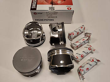 Комплект поршнів (анодовані) з пальцями (4 шт.) AMP PX-CHE-4A-1590-025 (81.85) Ремонт 1 (+0.25) для Lacetti 1.8 T18SED