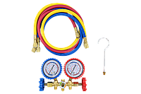 Манометричний колектор для фреону Whicepart CT-536G-A двовентильний R-22 R-134a R-404a R-407c