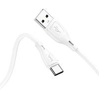Кабель HOCO X61 Ultimate silicone charging data cable for Type-C / white