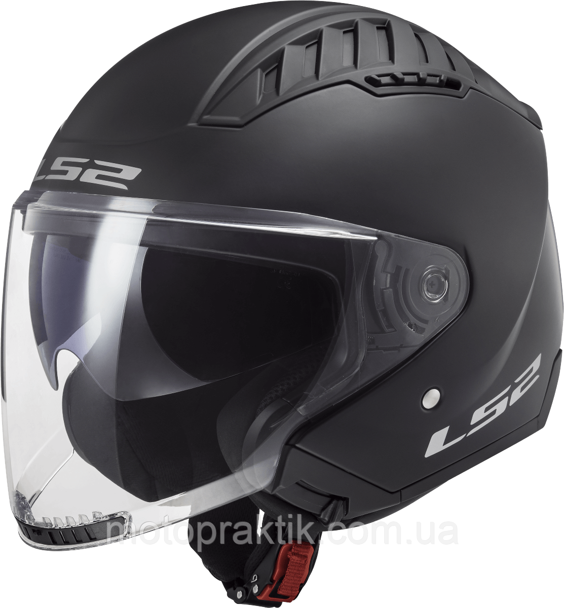 LS2 OF600 Copter 2 Solid Matt Black, XS Мотошолом лицевик з окулярами