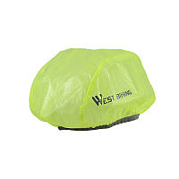 Светоотражающий чехол для велосипедного шлема West Biking 0708081 Green sss