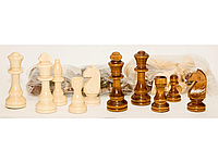Набір запасних фігур для шахів 32шт 10см