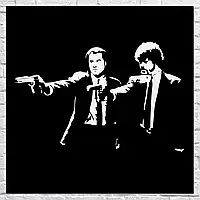 Плакат "Криминальное чтиво, Pulp Fiction", 60×60см