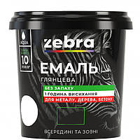 Емаль акрилова 2кг ZEBRA 10 Білий