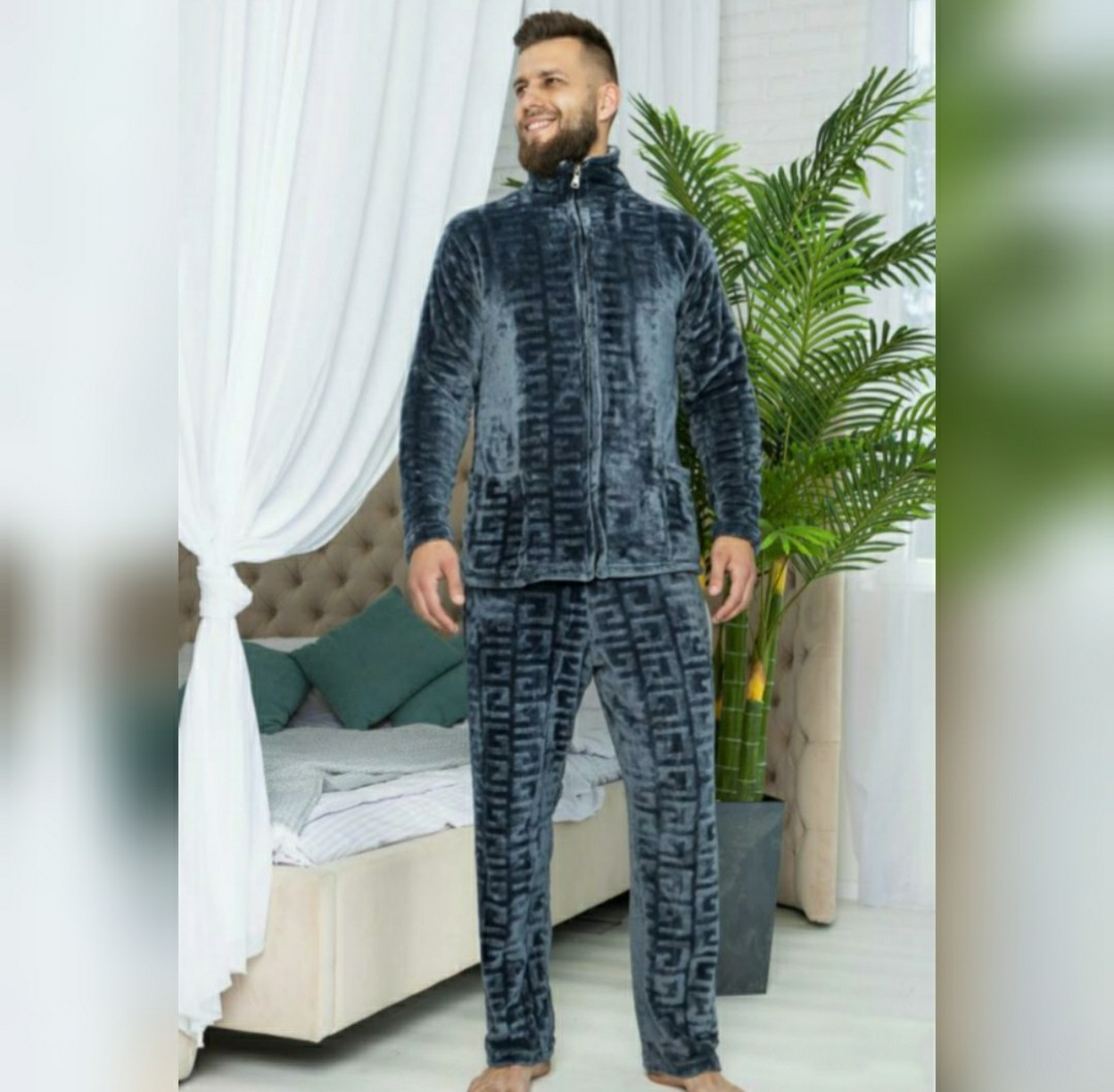 Тепла чоловіча піжама Soft, фото 1