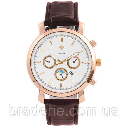 Годинник наручний 7660 Geneve White G-Br, фото 1