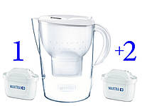 Фильтр-кувшин Brita Marella XL Memo MX 3.5 ( 3 картриджа Maxtra+ Pure Performance ) Германия