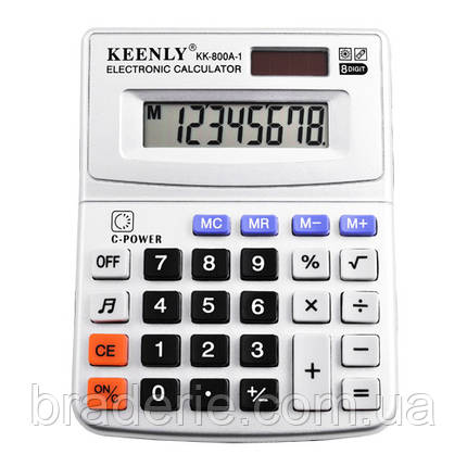 Калькулятор Keenly KK-800A-1, — 8 музичний, фото 2