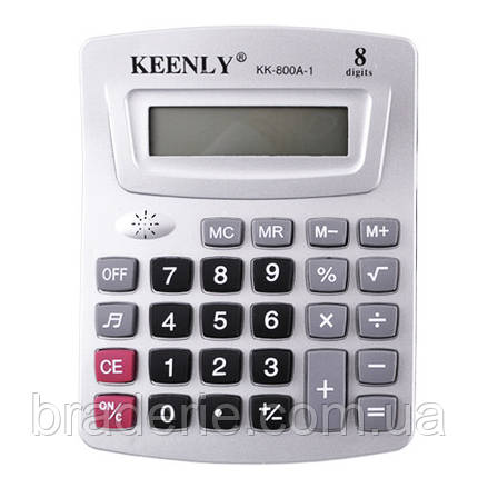 Калькулятор Keenly KK-800A-1, — 8 музичний, фото 2