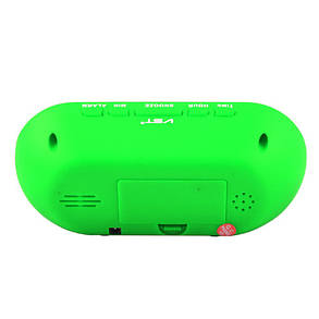 Годинник мережевий VST-712Y-4, зелений, USB, фото 4