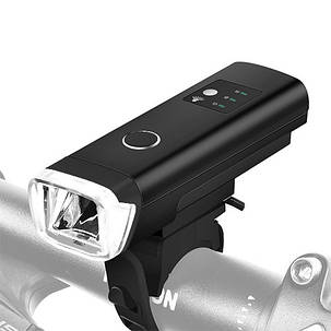 Велофонар HJ-047-XPG ULTRA LIGHT, ALUMINUM, AVTOLIGHT SENSOR, Waterproof, акум., ЗУ microUSB, фото 3