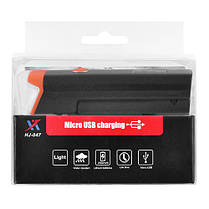 Велофонар HJ-047-XPG ULTRA LIGHT, ALUMINUM, AVTOLIGHT SENSOR, Waterproof, акум., ЗУ microUSB, фото 4