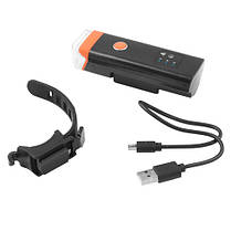 Велофонар HJ-047-XPG ULTRA LIGHT, ALUMINUM, AVTOLIGHT SENSOR, Waterproof, акум., ЗУ microUSB, фото 5