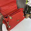 Жіноча міні сумочка на плече з ґудзиками, оригінальна сумка клатч для дівчат Червоний, фото 7