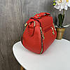 Жіноча міні сумочка на плече з ґудзиками, оригінальна сумка клатч для дівчат Червоний, фото 9