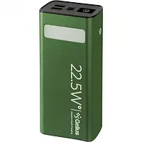 Зовнішній портативний акумулятор Gelius GP-PB300 30000mAh Green 22.5W Lightstone