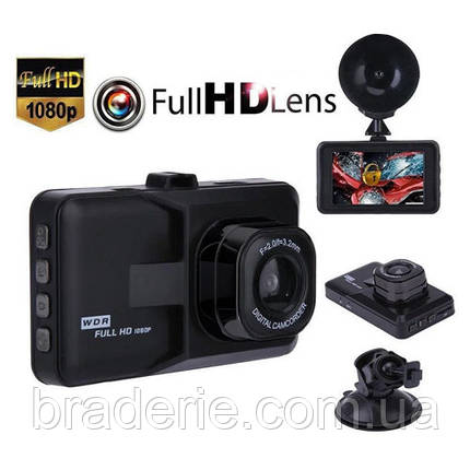 Автомобільний відеореєстратор 626, LCD 3", Angel Lens, 1080P Full HD, фото 1