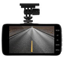 Автомобільний відеореєстратор X600, LCD 4", Angel Lens, камери, 1080P Full HD, метал. корпус, фото 5