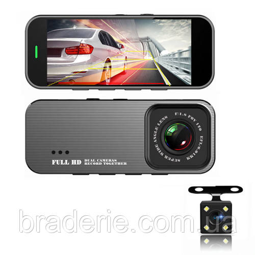 Автомобільний відеореєстратор 701, LCD 3.19", 1080P Full HD, Parking Monitor, метал. корпус