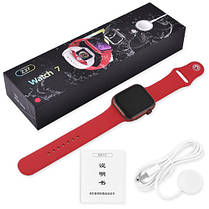 Smart Watch Series 7 Z37, 44 mm Aluminium, голосовий виклик, бездротова зарядка, red, фото 2