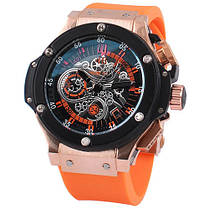 Годинник наручний механічний 16 Hudlot чоловічий, фото 4