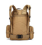 Тактичний похідний рюкзак Solve на 56 л D3-GGL-402 Койот.solve, фото 7