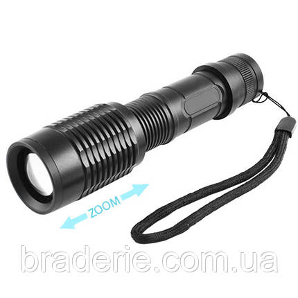 Фонарь Police 1861-T6, 1x18650, zoom, ЗУ 220V/12V, Box, фото 1