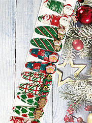 Шпильки тик-так із прикрасами новорічні 5 см 10 пар/пач.