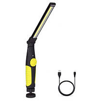 Ліхтар WORKLIGHT-W55-COB, Li-Ion акум., поворот1804+1800o, магніт, ЗП microUSB, фото 4