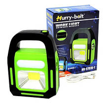 Ліхтар переносний HB-9707A-1LED+COB+LED, power bank, Li-Ion акум., сонячна батарея, ЗП microUSB, Box, фото 4