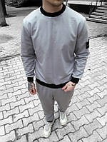 Спортивный серый мужской костюм. Свитшот+штаны.5-652 хорошее качество