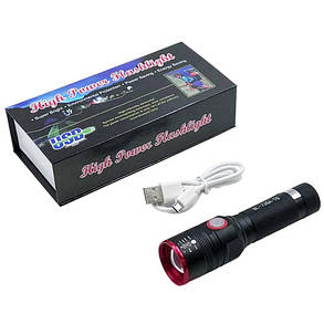 Ліхтар BL-736A/749-T6, 1х18650, затискач, zoom, ЗП microUSB, Box, фото 4