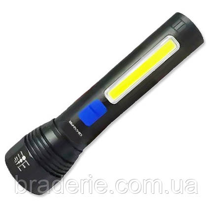 Ліхтар CB-C12-P50+COB, Li-Ion акум., zoom, ЗП microUSB, Box, фото 3
