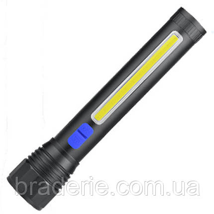 Ліхтар CB-C13-P50+COB, Li-Ion акум., zoom, ЗП microUSB, Box, фото 3