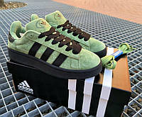 Мужские Кроссовки Adidas Campus Green Black 41-42-43-44-45