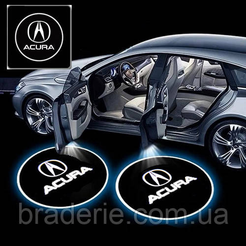 Лазерна дверна підсвітка/проєкція у двері автомобіля Acura