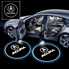 Лазерна дверна підсвітка/проєкція у двері автомобіля Acura, фото 1