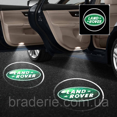 Лазерна дверна підсвітка/проєкція у двері автомобіля Land Rover