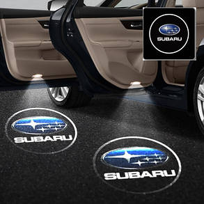 Лазерна дверна підсвітка/проєкція у двері автомобіля Subaru, фото 1