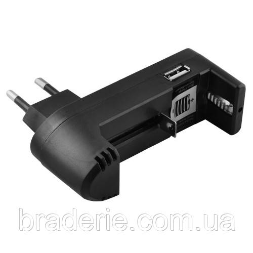 Зарядний пристрій BLC-001A/BL-011, 1x18650 /16340/14500, 3.7V, USB