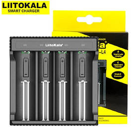 Зарядное устройство LiitoKala Lii-L4, 4x-10440/ 14500/ 16340/ 17355/ 17500/ 17670/ 18350/ 18490/ 18650/ 22650,